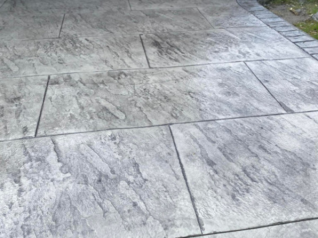 New Pattern Imprinted Concrete Patio in Wilmslow