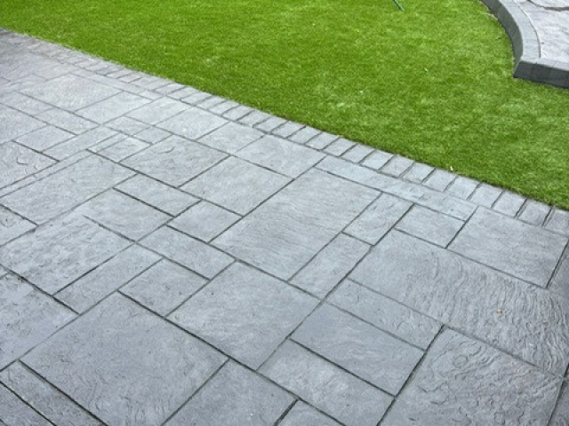 New Pattern Imprinted Concrete Patio in Stretford