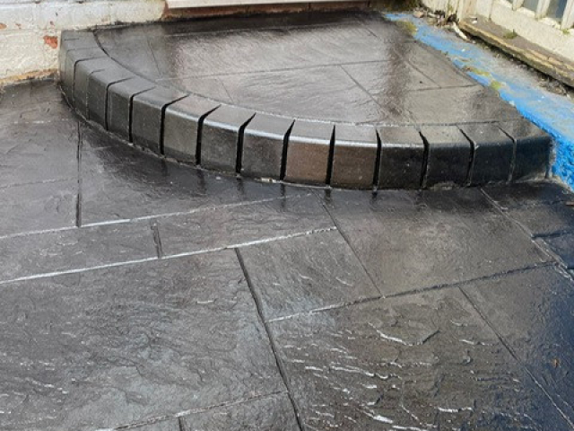 New Pattern Imprinted Concrete Patio in Stretford