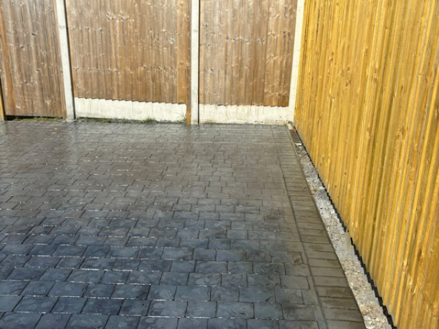 New Pattern Imprinted Concrete Driveway in Altrincham