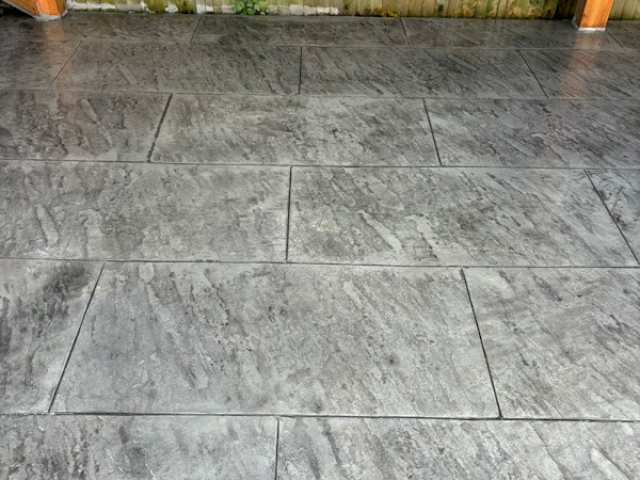 Pattern Imprinted Concrete Patio