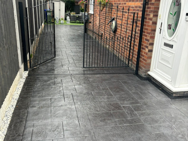 Pattern Imprinted Concrete Driveway Wythenshawe