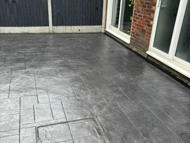 Pattern Imprinted Concrete Patio Wythenshawe