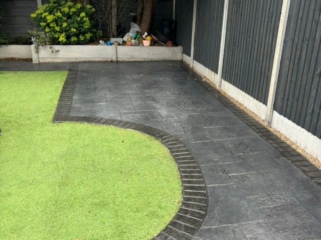 Pattern Imprinted Concrete Patio Wythenshawe