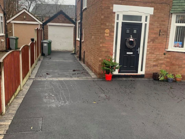 New Tarmac Driveway in Sale Manchester by Planet Surfacing